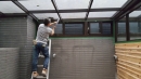 新北市新莊玻璃不鏽鋼採光罩施工 (10)